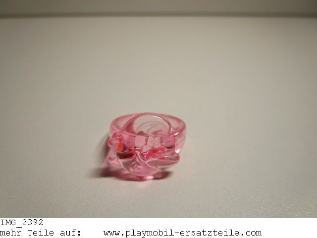 Ring rosa transparent
